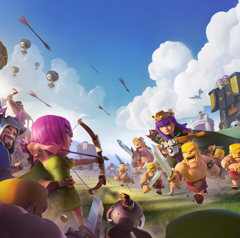clash of clans hero background