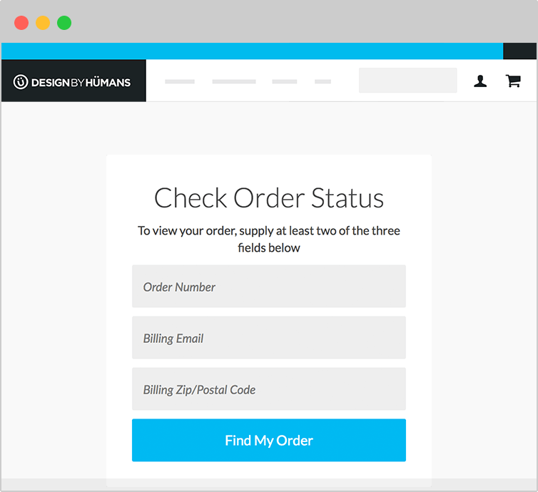 Order Status Screenshot