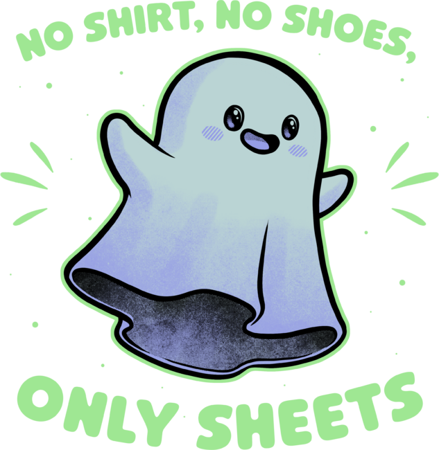 Cute Ghost Pun - Halloween Sheet Children's Gift