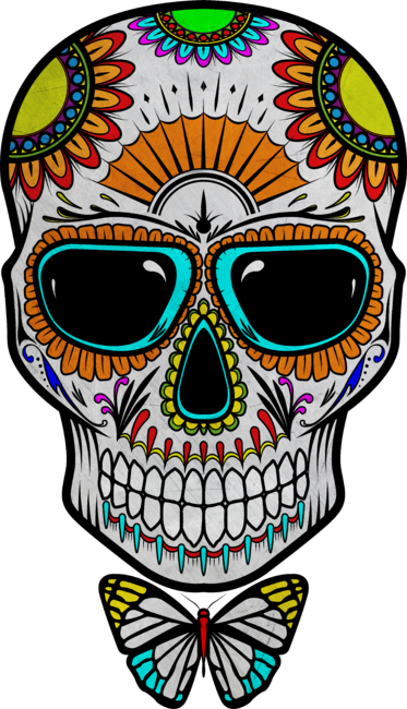 Candy Skull (Colored) by ibhetdesign