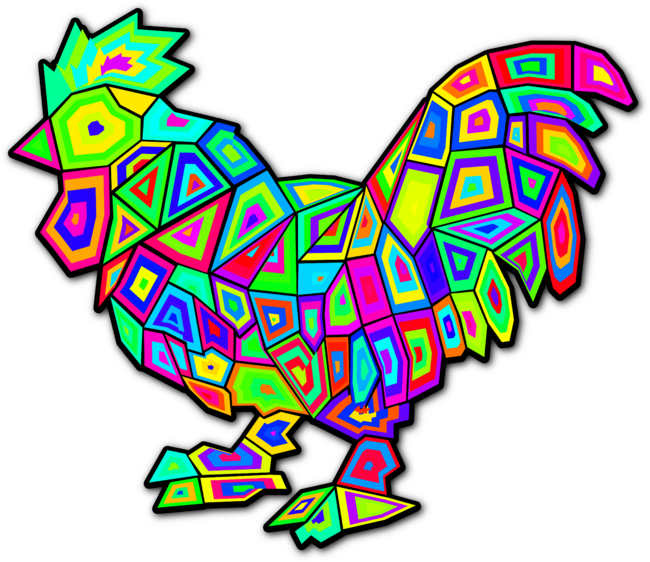 Geometric Rooster by Shrenk