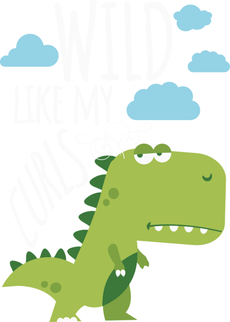 Wild Like My Curls Toddler Cute Dinosaurs Curly Haired