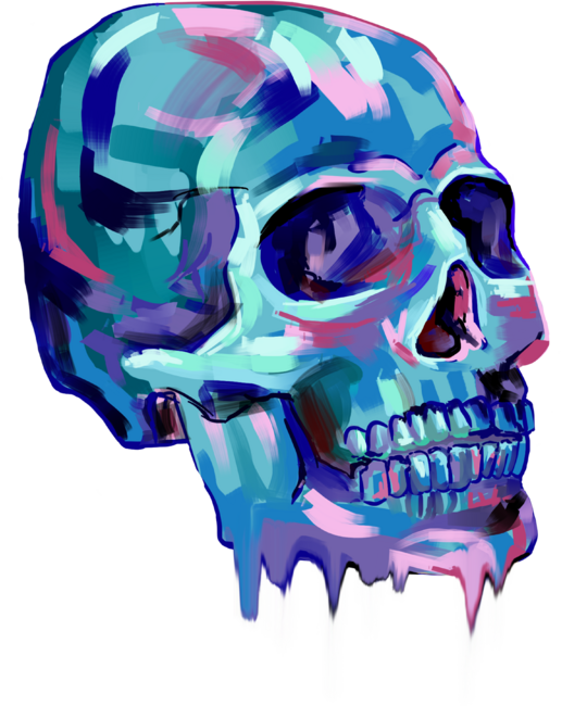 Colorful skull