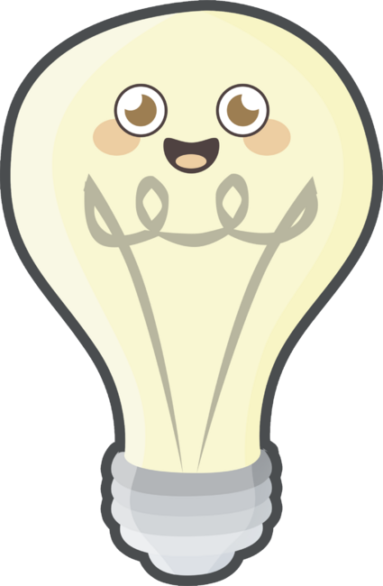 Kawaii Light Bulb by NirP