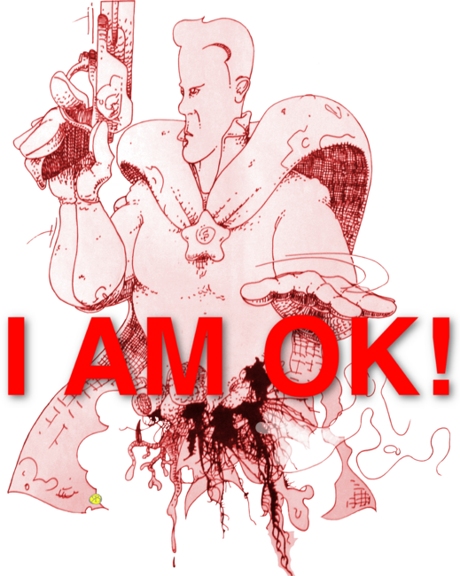 I am OK! Vintage Super Hero!