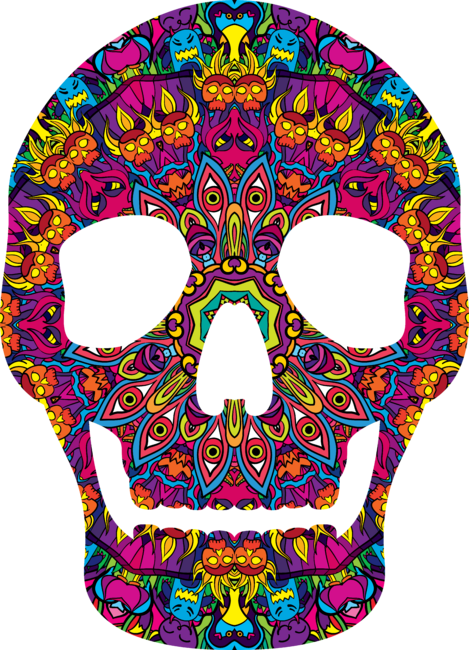 Day of the Dead - Psychedelic Skull