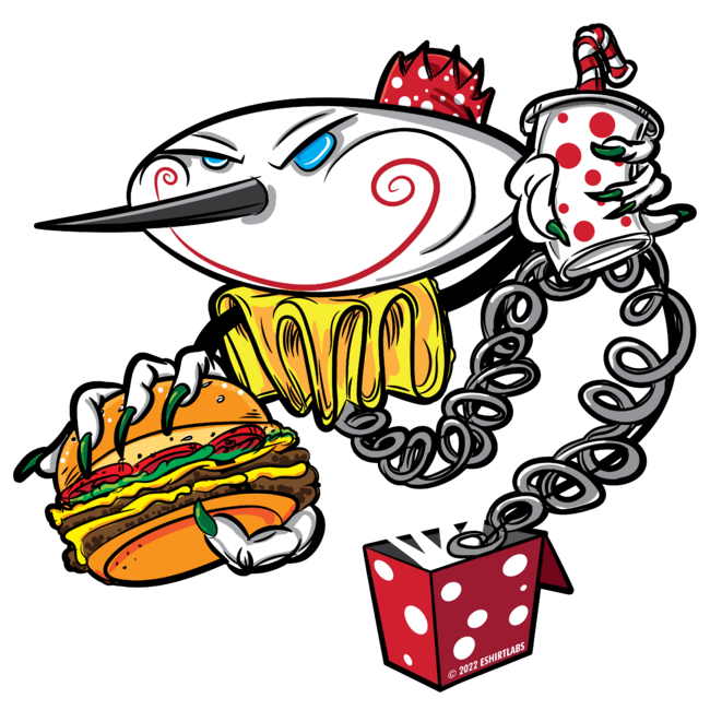 Jack in the Box with Burger and Soda by eShirtLabs