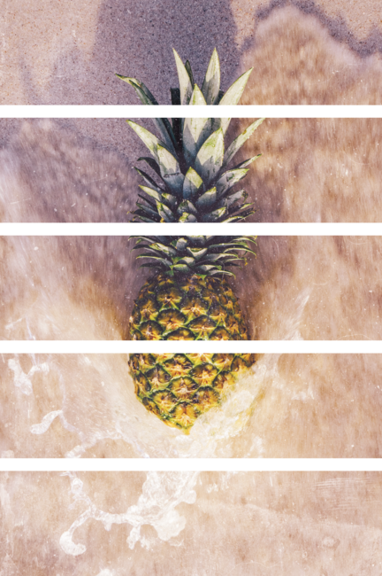Geometric Beach Pineapple by shayne23