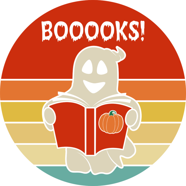 Ghost Reading Books Booooks! Teacher Reading Class Halloween