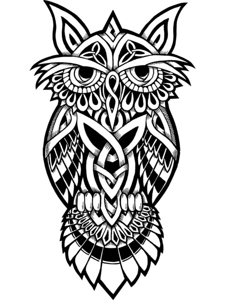 Owl Celtic Tribal