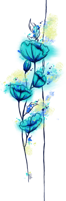 Blue Flowers by ArtTaly