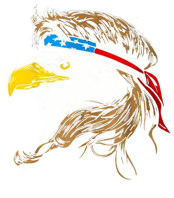 Eagle Mullet TShirt 4th of July American Flag Merica Gift Funny