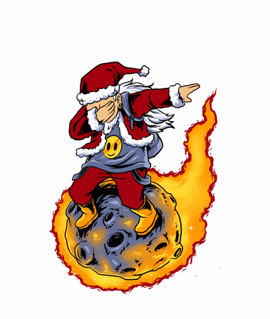 Cool Santa clause dapping on meteor