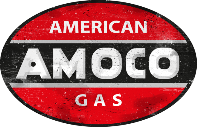 Amoco gas 1932 vintage sign