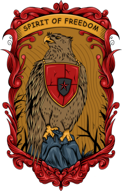 Eagle illustration. spirit of freedom