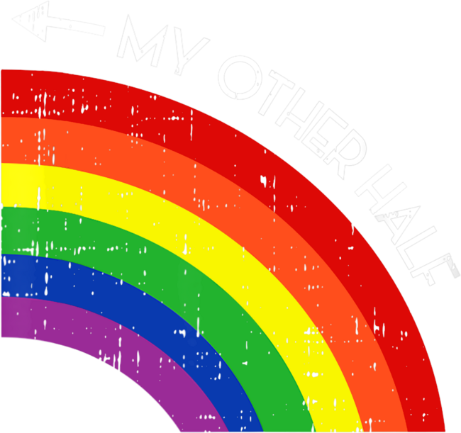 My Other Half Couple Rainbow Pride LGBT by maplejoyy