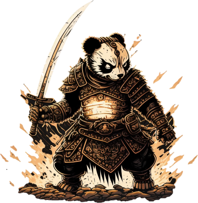 The Mighty Panda Warrior by Moonister