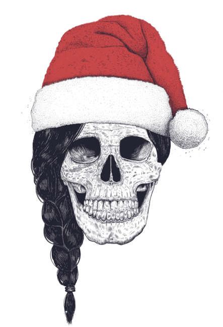 Christmas skull by kodamorkovkart