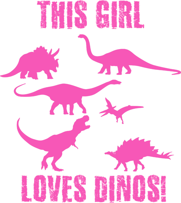 This Girl Loves Dinos Dinosaur Lover Tee by stellaandgrace