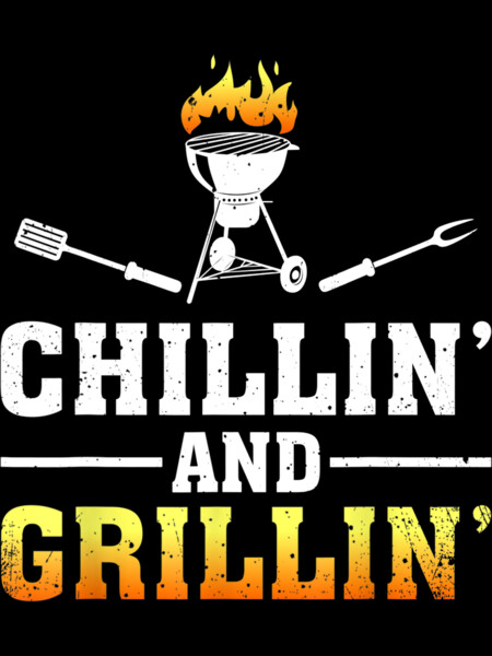 Chillin Grillin Fathers Day BBQ Barbeque Smoker by natasashoppu