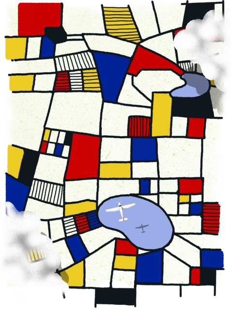Les champs de Mondrian by sebasebi