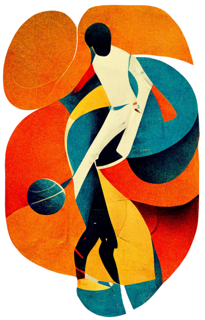 Abstract Basketball Player #02