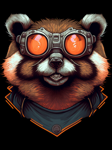 Tanuki with Goggles by AtomicProphet