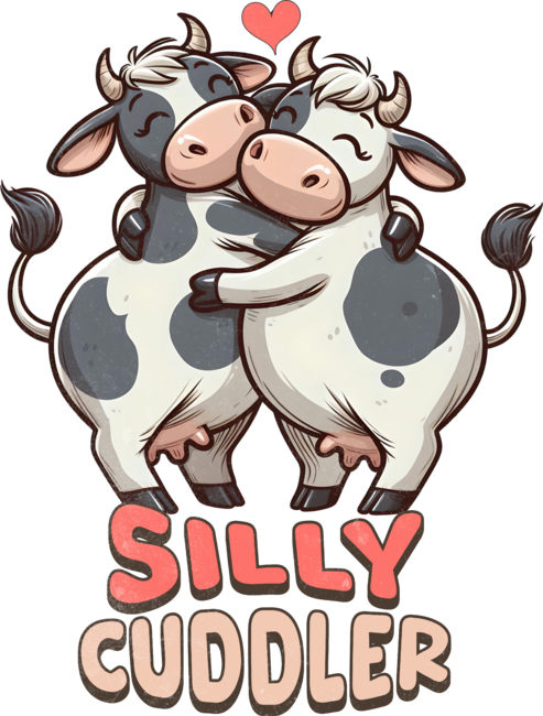 Cute Cow Silly Cuddler by CWartDesign