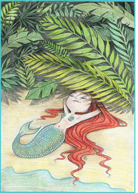 Mermaid's sunbath