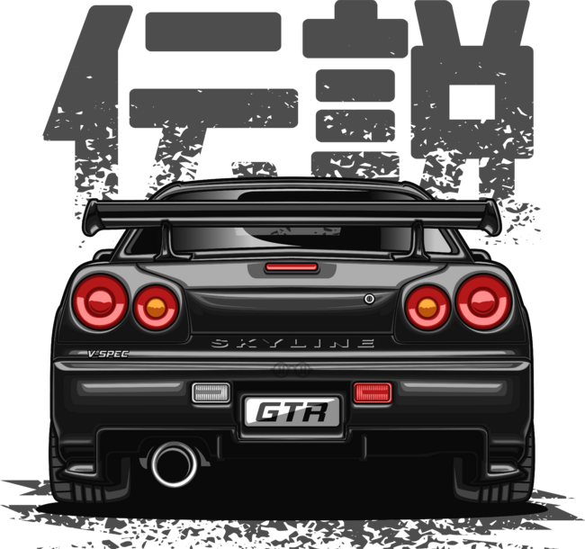 Monster Skyline GTR R34 (Brilliant Black) by jioojiproject