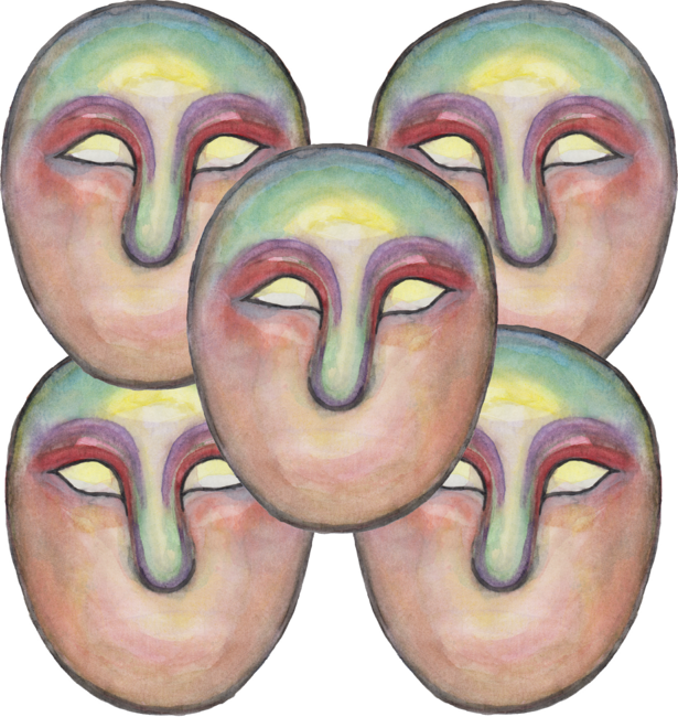 Colorfull Watercolor Masks