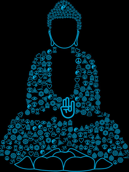 Buddha Typography by sakshamputtu