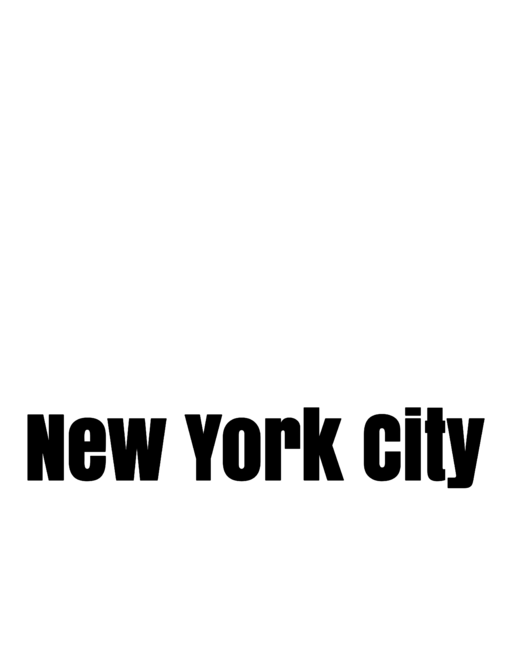 New York City Women Running Skyline Black And White