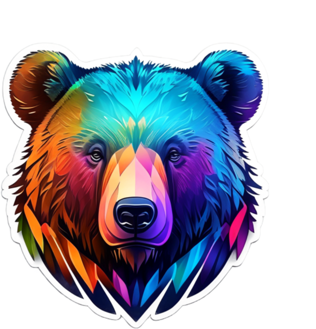 Bear colorful