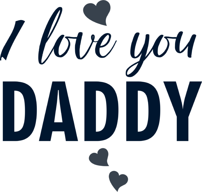I love you DADDY typographic print for all loving fathers by KINKDesign