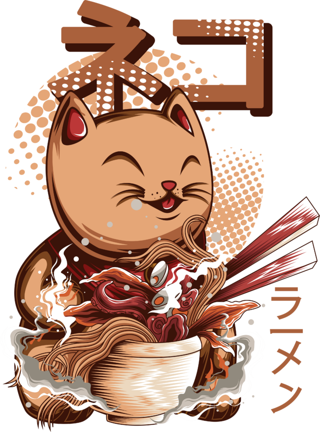 Cat Ramen Noodles by kai2day
