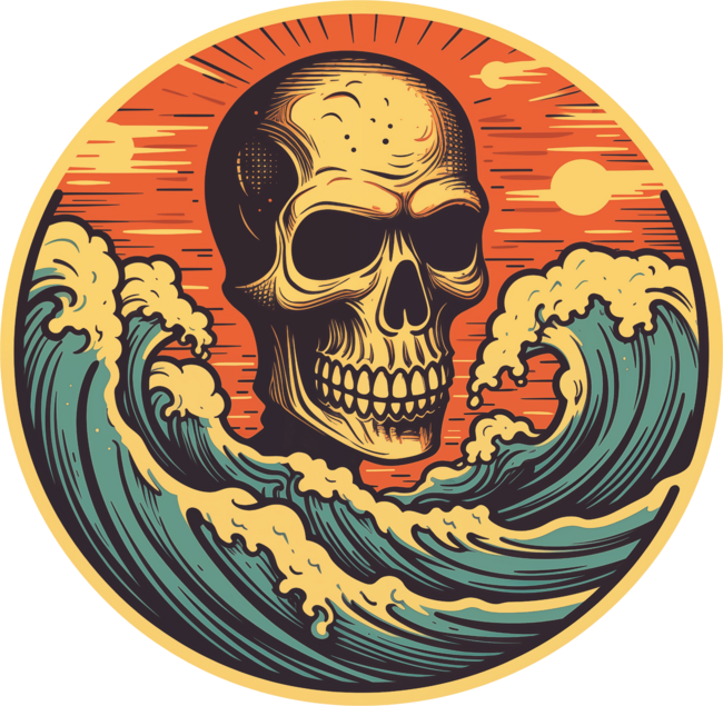 Skull surfer by sustici