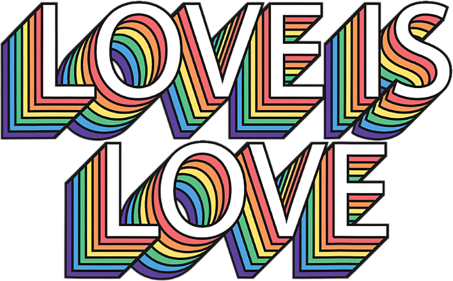 Love Is Love Gay Pride Retro Vintage LGBT Pride Month by Dudleyjaz
