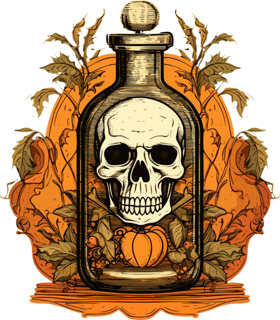 Halloween Apothecary Bottle