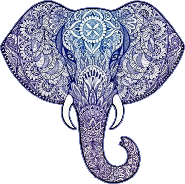 Elephant-doodle Art