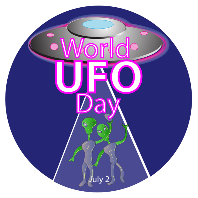 World UFO Day Sign