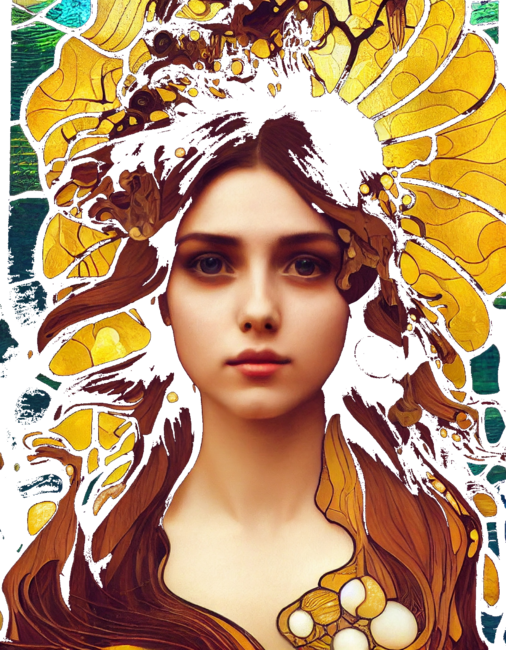 Woman in Gold - Flower by Alice9