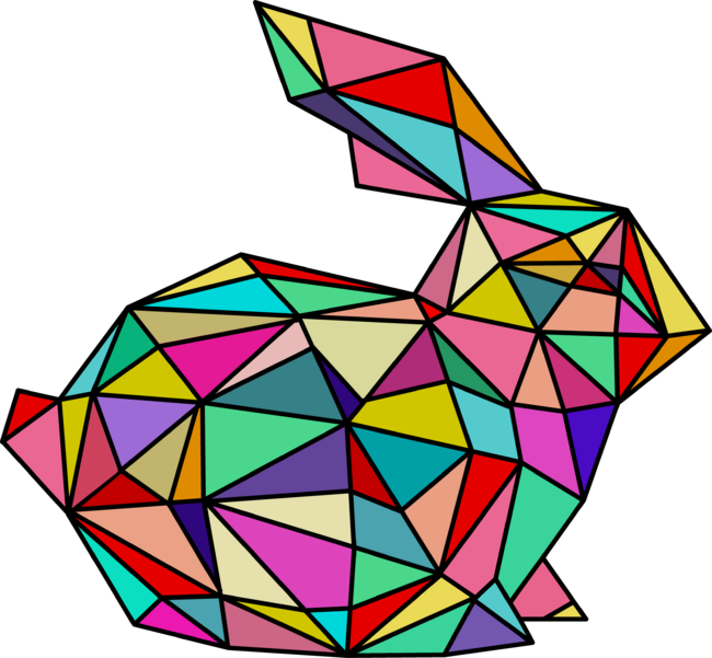 Stained glass rabbit by makart8