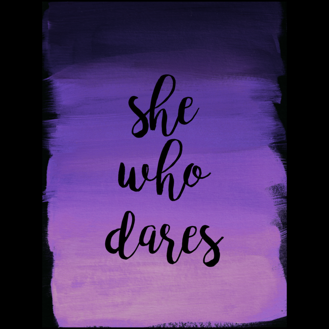 She Who Dares - Indigo Purple Ombre