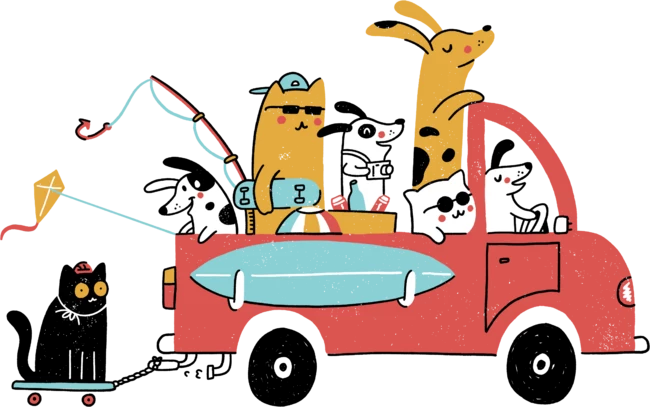 Pets Traveling by quilimo