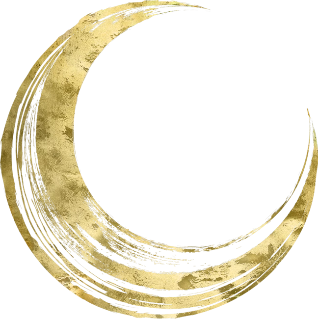 Crescent Moon - Vintage Gold