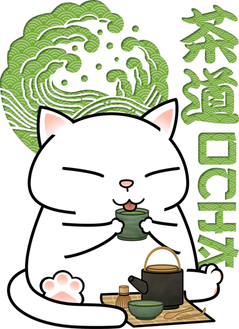 Matcha Green Tea Cat