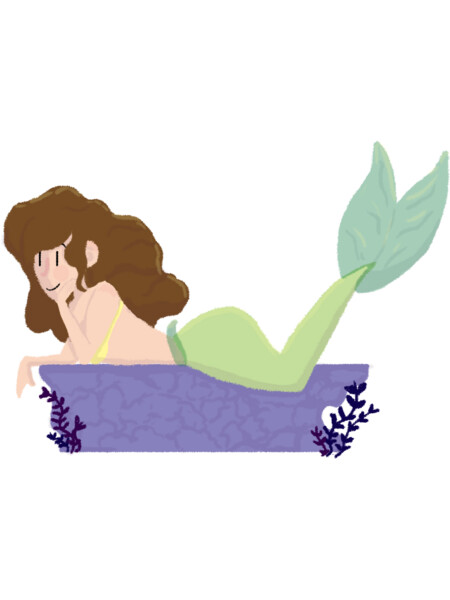 Thinking mermaid