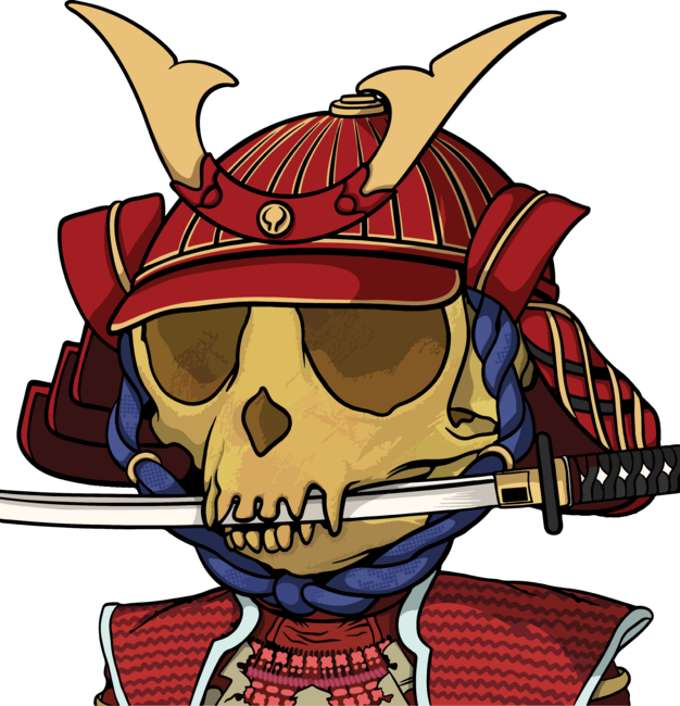 Samurai - Tamarin Skull