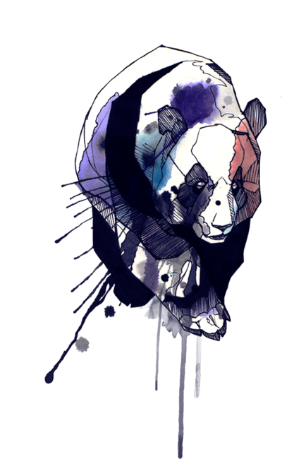 Watercolor Panda by SeriouslyClara
